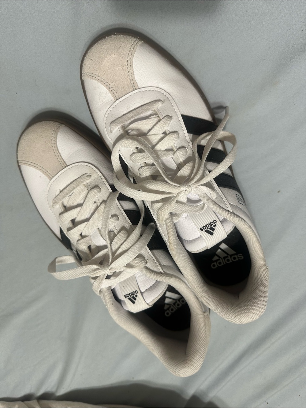 Adidas White and Black Classic Sneakers